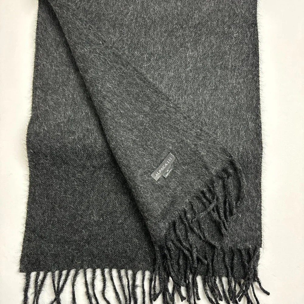 Luxury 100% Baby Alpaca Scarf Fringe